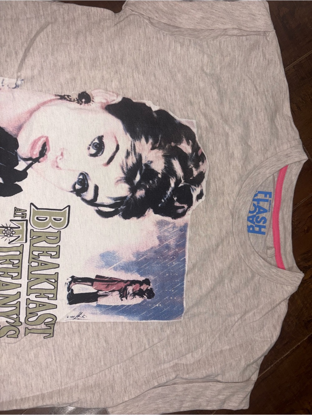 Breakfast at Tiffany's Graphic Tee - Light Gray - Picture 2 of 3
